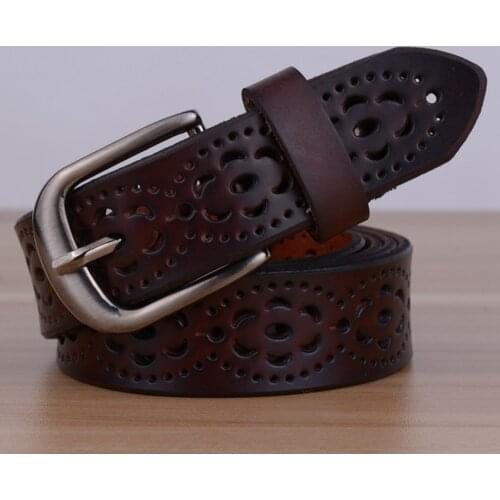 New Arrival Genuine Leather women belt famale cowhide strap leather waistband belts for women luxury lady cintos ceinture