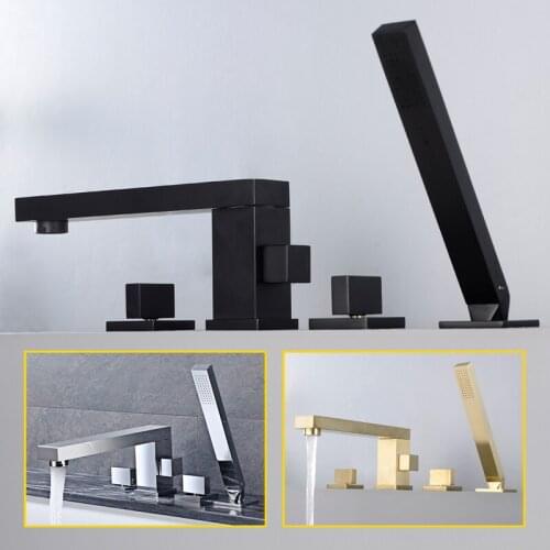 Three-piece Bathtub Faucet Bathroom Shower Faucet Bath Shower Set Waterfall Bath Sink Faucet Water Mixer Taps