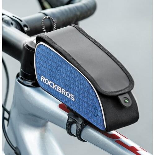 ROCKBROS Bike Bag Magnetic Type Front Beam Bag Top Tube Bag Portable Saddle Bag Bicycle Accessories MTB Road Bike Bag Wilderness