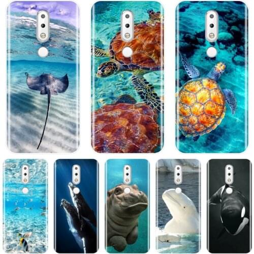 Back Cover For Nokia 7.1 6.1 5.1 3.1 2.1 Plus Turtle Fish Blue Ocean Soft Silicone Case For Nokia 7.1 6.1 5.1 3.1 2.1 Phone Case