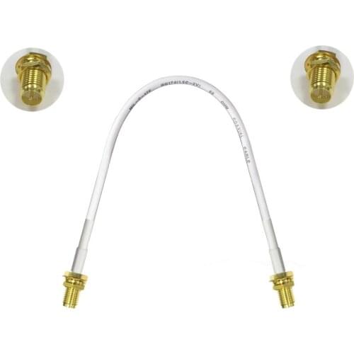 1PC RP-SMA female nut to RP-SMA female nut pigtail cable adapter plug 15/30/50/100cm low loss high quality wireless router