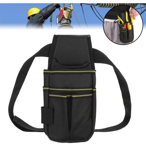 1Pcs Electrician Waist Pocket Tool Pouch Belt Bag Screwdriver Holder Storage Bag with Belt For Hardware Tool Bag