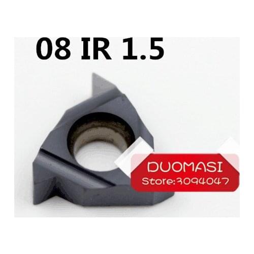 10pcs 08 IR 1.5ISO ,Indexable Tungsten Carbide Threading Lathe Inserts for Threaded Lathe Holder,suit SNR0008K08 OR SNR0007K08