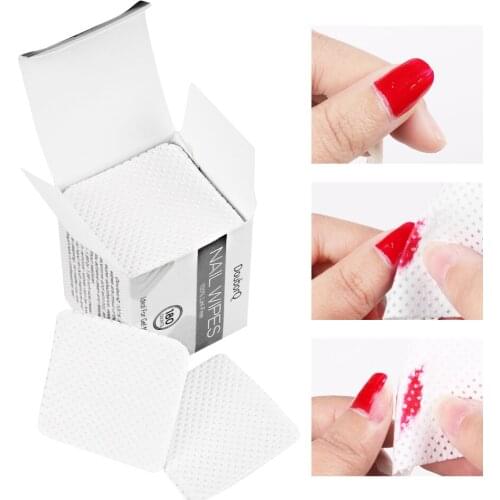 180pcs/lot Nail Polish Remover Cotton Pad UV Gel Remove Wraps Lint-Free Napkins For Cleaner Nails Super Absorbent Soft Manicure
