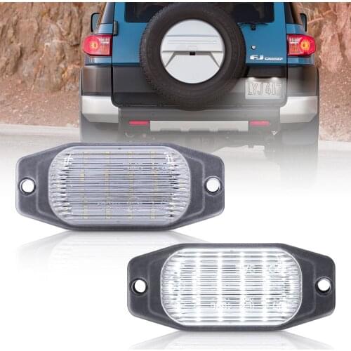 2pcs Led License Number Plate Light Lamp For Lexus LX450 1996-1998 For Toyota Land Cruiser FJ80 FJ Cruiser(XJ10, GSJ15)