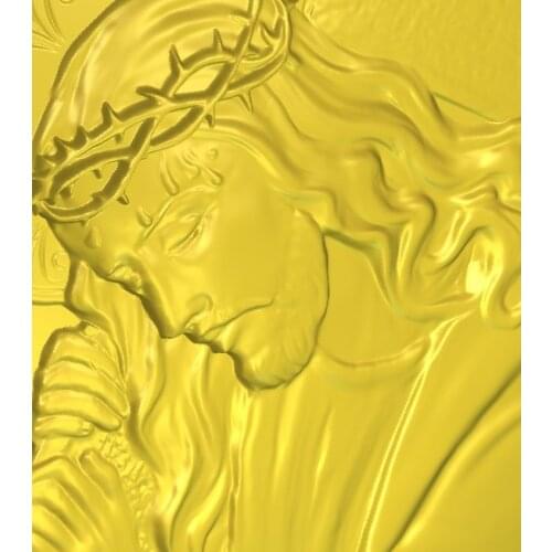 3d model relief for cnc in STL file format Jesus_4