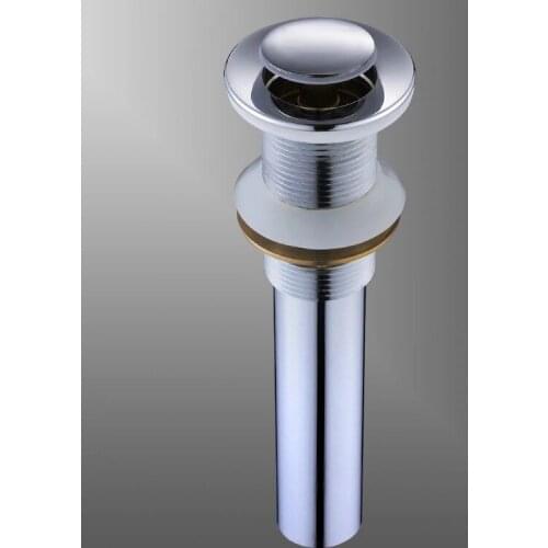 Bathroom Accessory Polished Chrome Plated Pop Up Bathroom Vessel Sink Basin Waste / Drain Without Overflow asd043