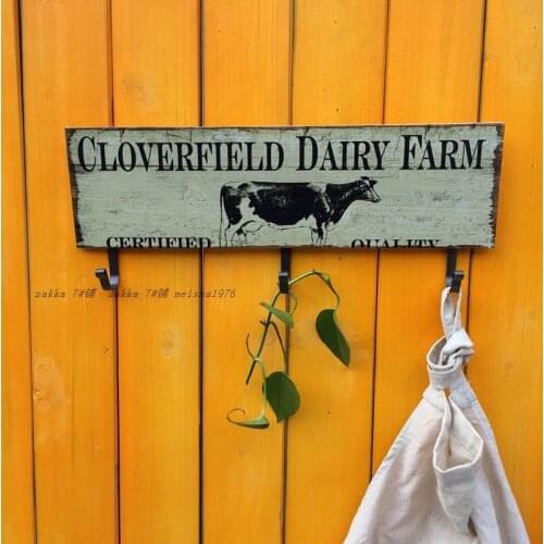 American country retro nostalgia Bar Cafe decorative wall hangings decorative wall hook clothing shop window ornaments