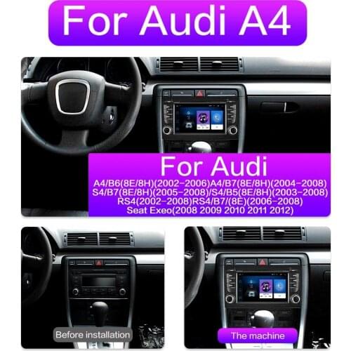 Android 10.0 DSP 2 din Car Radio Multimedia Video Player For Audi A4 B8 B7 B6 S4 RS4 B7 SEAT Exeo Navigation GPS 2din DVD
