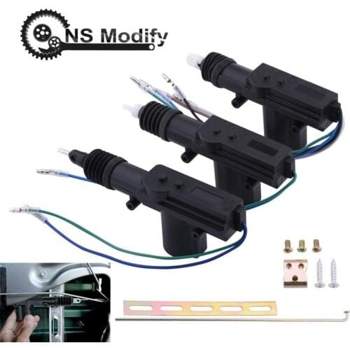 NS Modify 12V Car Central Door Lock Actuator Motor Actuator Single Gun Type Central Door Lock Motor Kit Car Auto Locking System