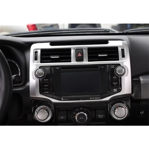 Center Control Console Navigation NAVI Frame Cover Trim Sticker for Toyota 4Runner 2010+ Car Accessories Interior Decoration