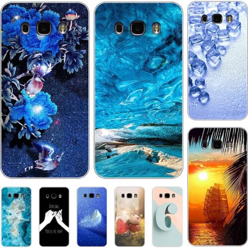 For Samsung Galaxy J5 2016 J5 Metal J510 J502 J7 2016 J710 ON8 J7Metal Cover Fashion Cool Cartoon Flower Capa Soft TPU Case