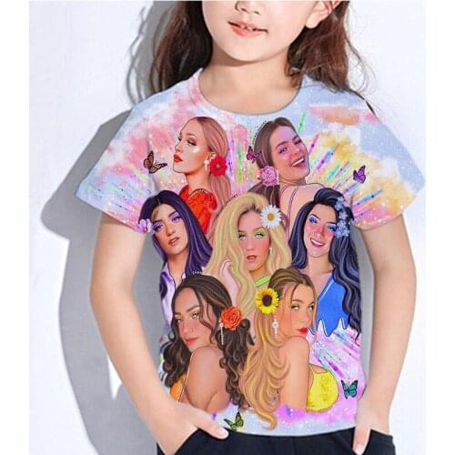 3D Printing Charli Damelio T-shirt Summer Kids Tee Tops Children Casual Short Sleeves T Shirt Boys Girls Tshirt Toddler Clothing