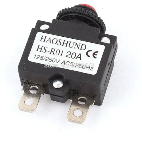 HS R01 20A AC 125/250V 20A Air Compressor Circuit Breaker Overload Protector