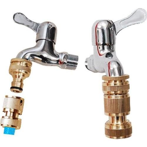 Brass Faucets Standard Connector Washing Machine Gun Quick Connect Fitting Pipe Connections Threaded Tap Connectors Tools