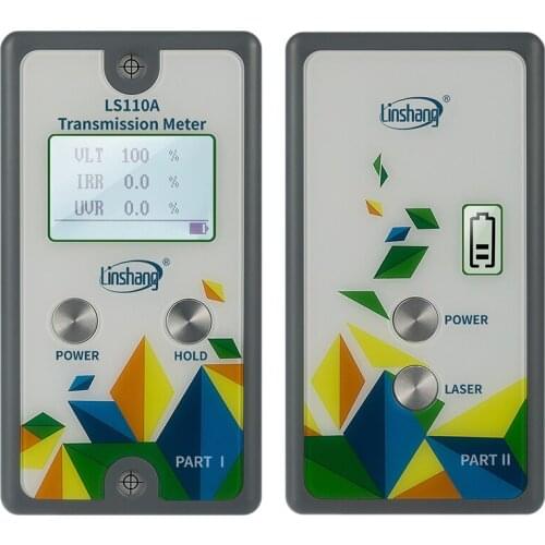 LS110A Split Transmission Meter Window Tint Meter Light UV rejection, IR rejection, Light Transmittance Meter, Three Function