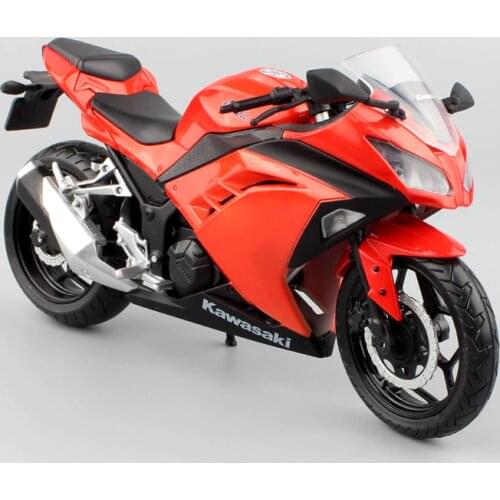 1:12 automaxx small Kawasaki Ninja 300 EX300 ZX3R race Motorcycle scale toy bike Diecasts & Toy Vehicles model toy miniature kid