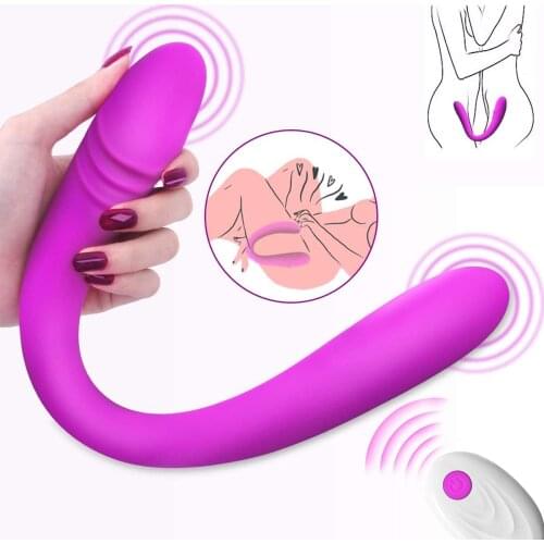 Strong Powerful Vibrator Clitoris Sex Intimate Toys For Couples Double Penetration Vibrating massager Strap-ons For Two m/w