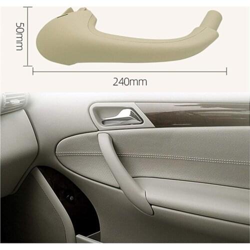 Car Inner Door Pull Handle Cover Trim Auto Interior Accessories for Mercedes Benz C Class W203 2000-2007