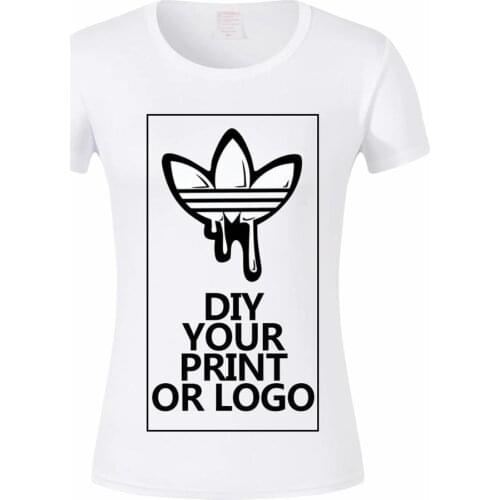 New Fashion Customized Print Summer Girls Short Sleeve Printed Picture/Logo Funny T-shirt Tee Shirt Slim Fit Soft T-shirt