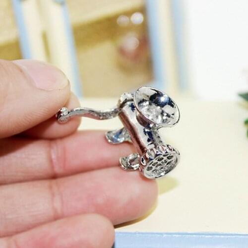 NEW 1:12 Miniature Dollhouse 25MM Mini Metal Meat Grinder Chopper Kitchen Play Pretend Food Model Toys Accessories