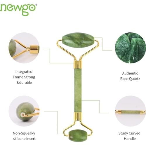Rose quartz Facial Massage Roller Guasha Jade Stone Massager for Face Body Skin Eye Face Neck Thin Relaxation Slimming Tools