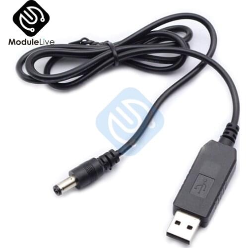 USB DC 5V to DC 12V Step up Cable Module Converter 2.1x5.5mm Male Connector