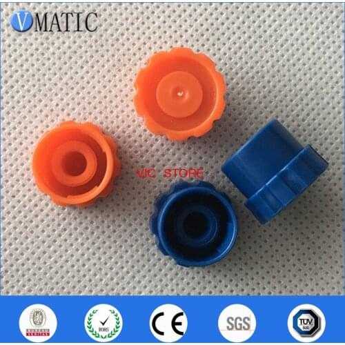 High Quality 100Pcs/Lot Blue/Orange Syringe Barrel Tip Caps Syringe Stopper