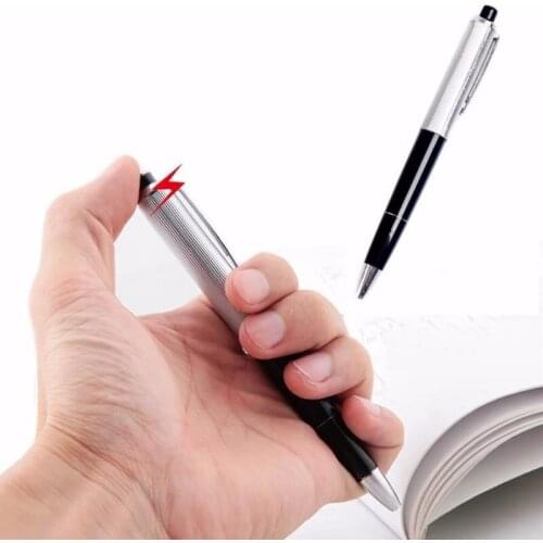 1 PC Electric Shock Ballpoint Working Pen Gag Funny Gift Prank Joke Shocker