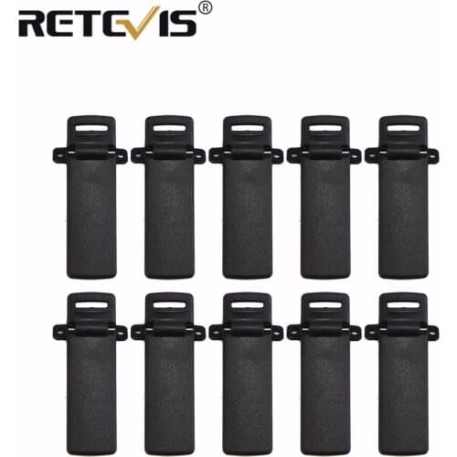 10pcs Radio Belt Clips for Baofeng UV-5R UV5R Walkie Talkie Retevis RT-5R RT5R Two Way Radio J7105T