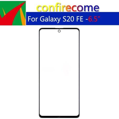 10Pcs/Lot For Samsung Galaxy S20 FE S20FE S20 Lite G780 G780F Touch Screen Panel Front Outer LCD Glass Lens With OCA Hollow Glue