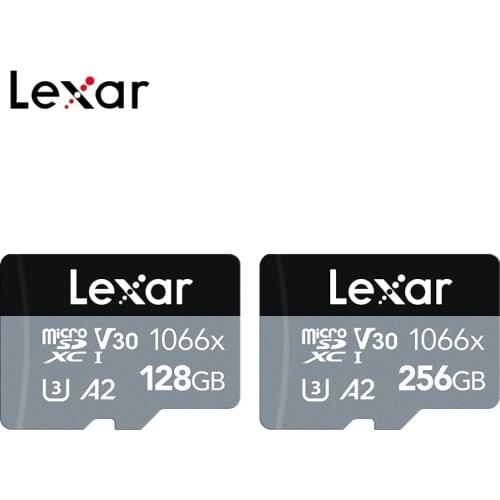 100% Original Lexar 1066x Memory Card 256GB SDXC Class 10 High Speed A2 Micro SD Card 128GB 64GB U3 UHS-I V30 TF Microsd Card