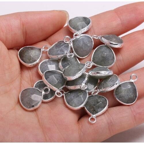 3 Pieces Drop-shaped Faceted Flash Labradorite Pendant 13x18mm for Jewelry Making DIY Accessories Bracelet nacklace earring