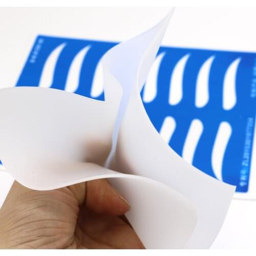 2PCS Transparent Silicone Tattoo Eyebrow & Lips Practice Skin Tool Permanent Makeup Microblading Accessories for Beginner