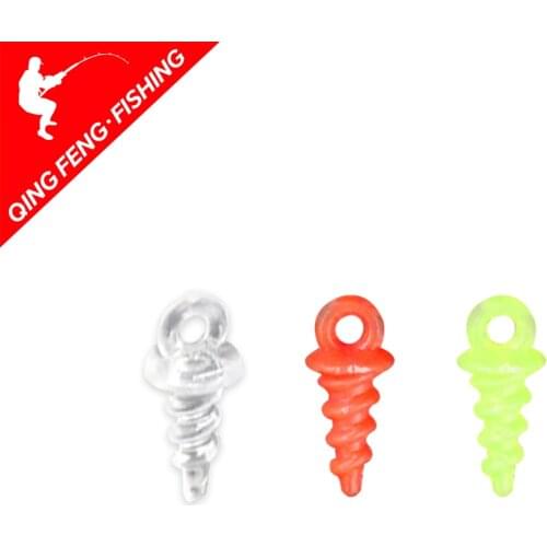 20Pcs Carp Fishing Accessories Carp Bait Screw Boilies Holder Screw Baits Stoppers Plastic Bait Stops Screw for Fishing Terminal