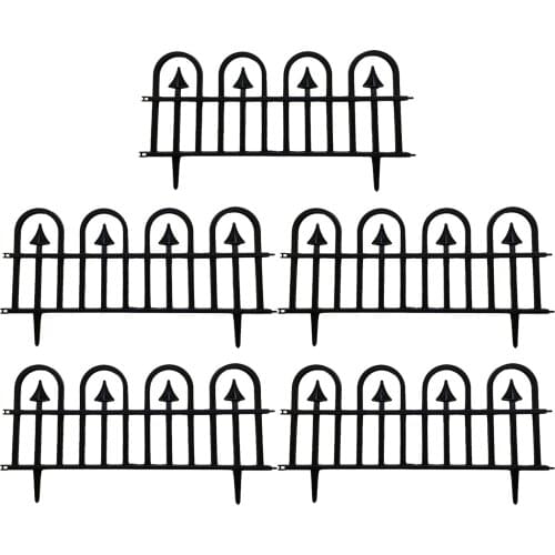 5PCS Garden Fence Landscape Garden Border Edging Barrier Flower Garden Vegetable Small Fence DIY