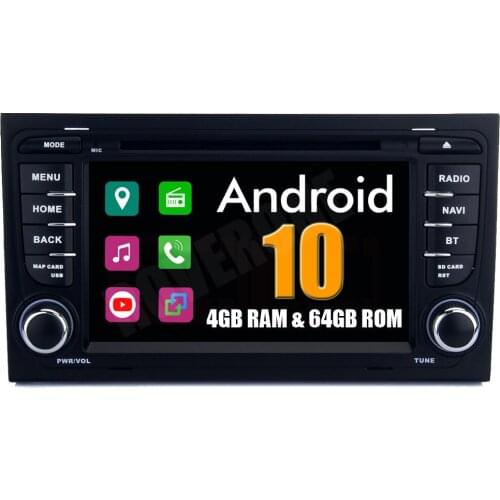 Octa Core Android 10 Car DVD Radio Multimedia Player for Audi A4 S4 RS4 8E 8F B6 B9 B7 RNS-E Automotivo GPS Navigator Stereo