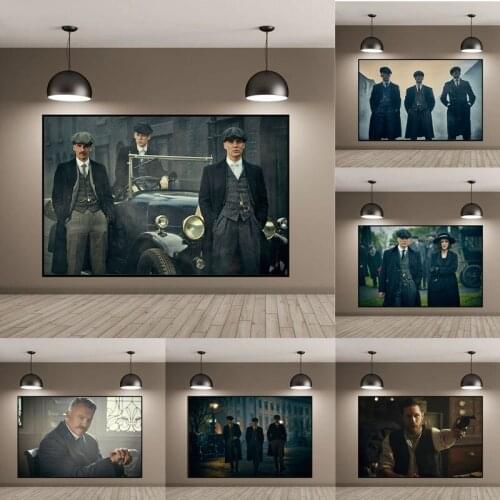 British High Score Crime Drama Peaky Blinders Hight Quality Canvas Painting Wall Art Duvar Tablolar Poster Print Home Decoration