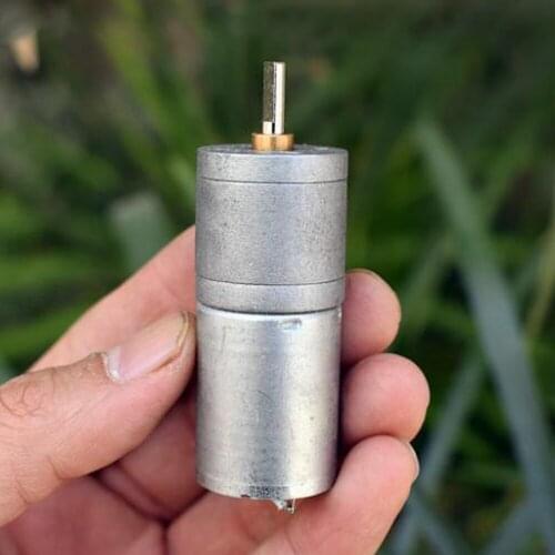 All-metal Gearbox DC12V-24V 29-56RPM ZGA25R 370 Geared Gear Motor Slow Speed Quiet High Torque DIY Electric Car Robot Model