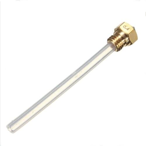 DuoWeiSi 3D Printer Parts 1X MK 10 0.4mm M7 Thread Nozzle + PTFE Pipe For 3D Printer