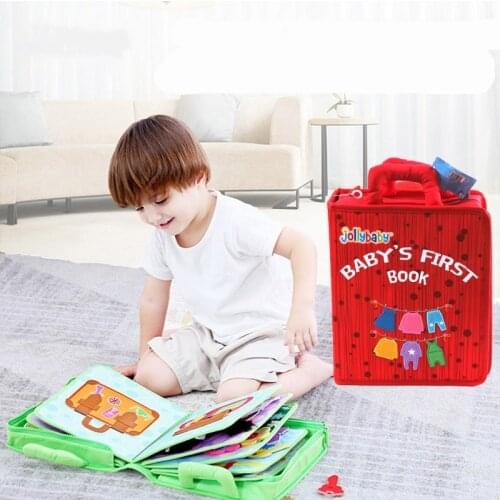 Kid Cloth Book Early Educational Book For Toddlers Buckle Training Essential Learning Toys For Boy Girl