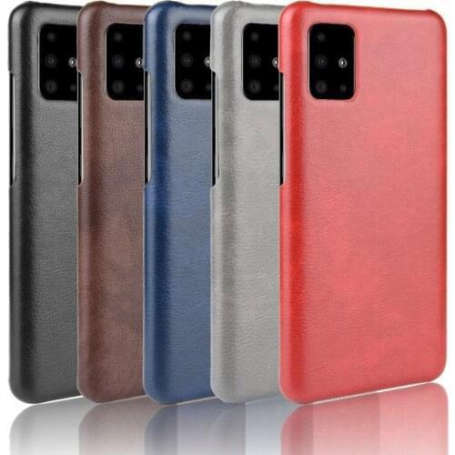 For Samsung Galaxy A71 Luxury Litchi Striae PU Leather Hard Back Cover Case For Samsung A71 5G A 71 SamsungA71 Phone Cases