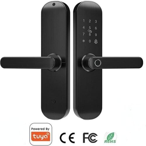 Tuya Smart lock Waterproof smart Fingerprint door lock WiFi lock RFID Card Electronic Home Password Door Lock Security lock