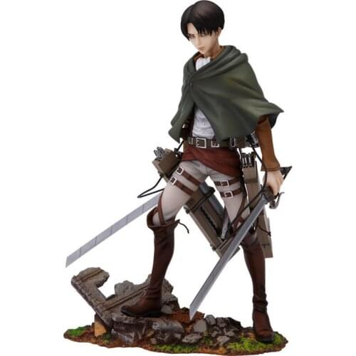 Anime Shingeki No Kyojin Attack On Titan Levi Rivaille Levi Ackerman PVC Action Figure Collectible Figma Model Toys Doll Gift