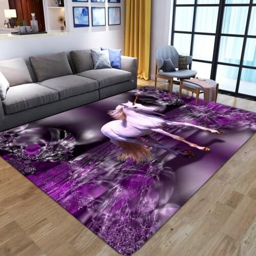 Cartoon Kid play Carpet Flannel Unicorn 3D Printing Area Rugs Home Decorative Non-Slip Carpets For Living Room Bedroom Floor Mat