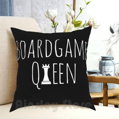 Boardgame Queen Pillow Case Printed Home Soft DIY Pillow cover Boardgame Board Game Boardgames Queen Gambit King Chess