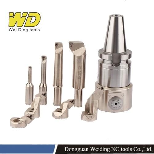 New BT NT SK40 BT50 NBH2084S LBK6 shank fine tune Boring head fine boring tool precison 0.005mm NBH2084S For CNC boring machine