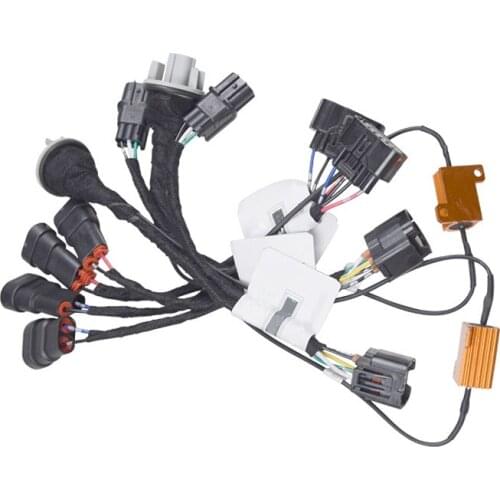 New 4Pcs/Set Car Halogen to LED Upgrade Headlight Adapter Wire Harness Kit Fit for Honda Accord 2016 2017 2018