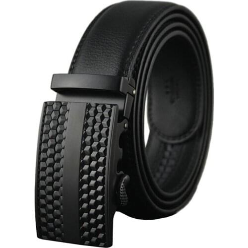 Genuine Leather Mens Waistband Black Brown 2020 Fashion Designer Cowboy Belts for Female Autoamtic Buckle Adjust Cummerband
