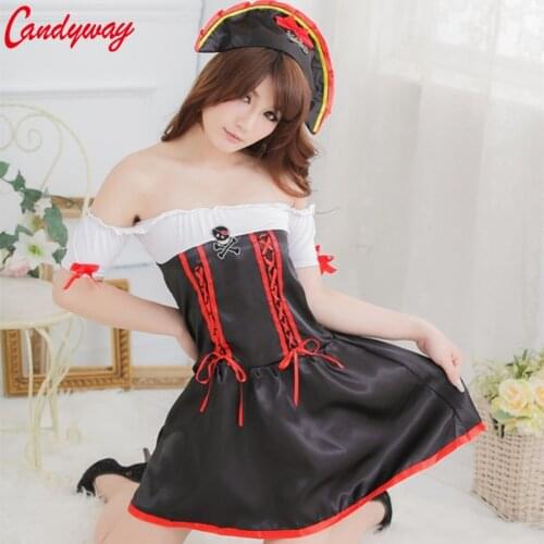 Sexy Seas Captain Buccaneer Pirate Cosplay Costume Womens Sexy Halloween Fancy Dress Cloth costumes porn Adult Sex Games erotic